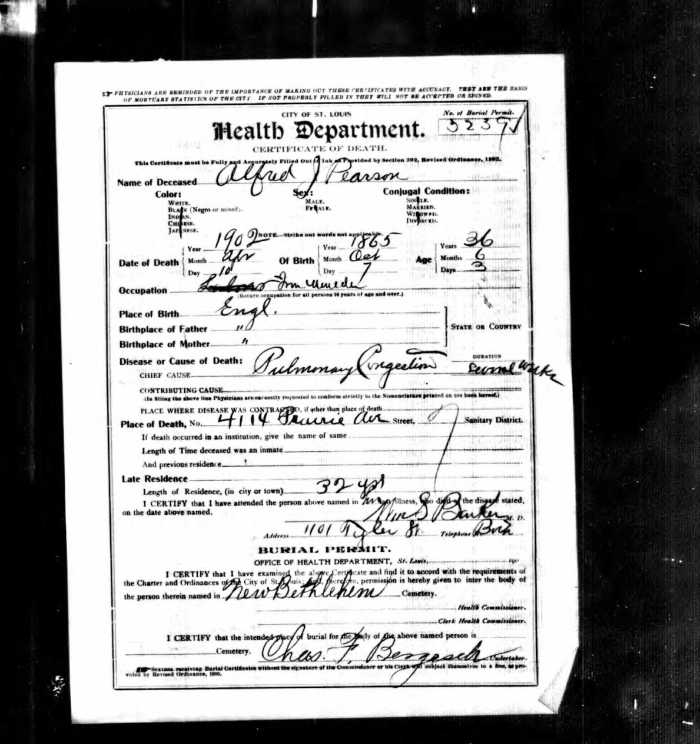 AlfredPearsonDeathCert